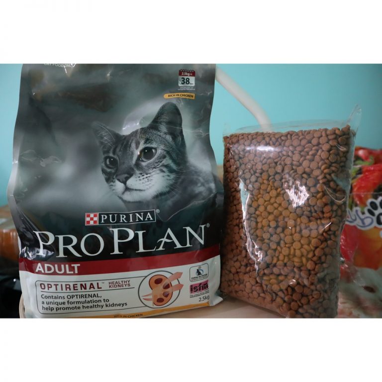 Proplan adult salmon dan chicken 1kg repack makanan kucing proplan